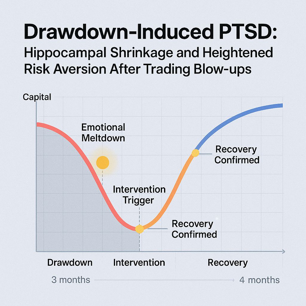 When Losses Leave Scars: How Blow-ups Physically Reshape Trader Brains