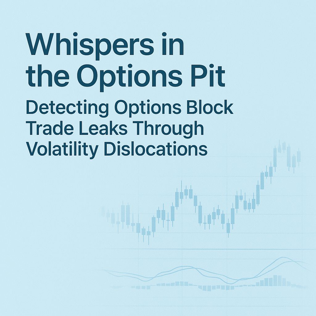 Whispers in the Options Pit: Decoding Block Trade Leaks Through Volatility Dislocations