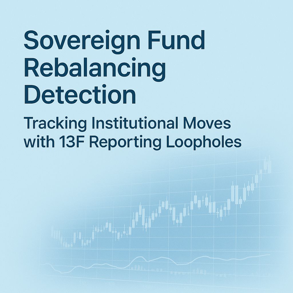 Sovereign Fund Rebalancing Detection: Reverse Engineering Price Trajectories During 13F Reporting Blackouts