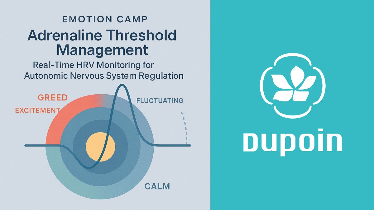 Real-time HRV monitoring for adrenaline regulation