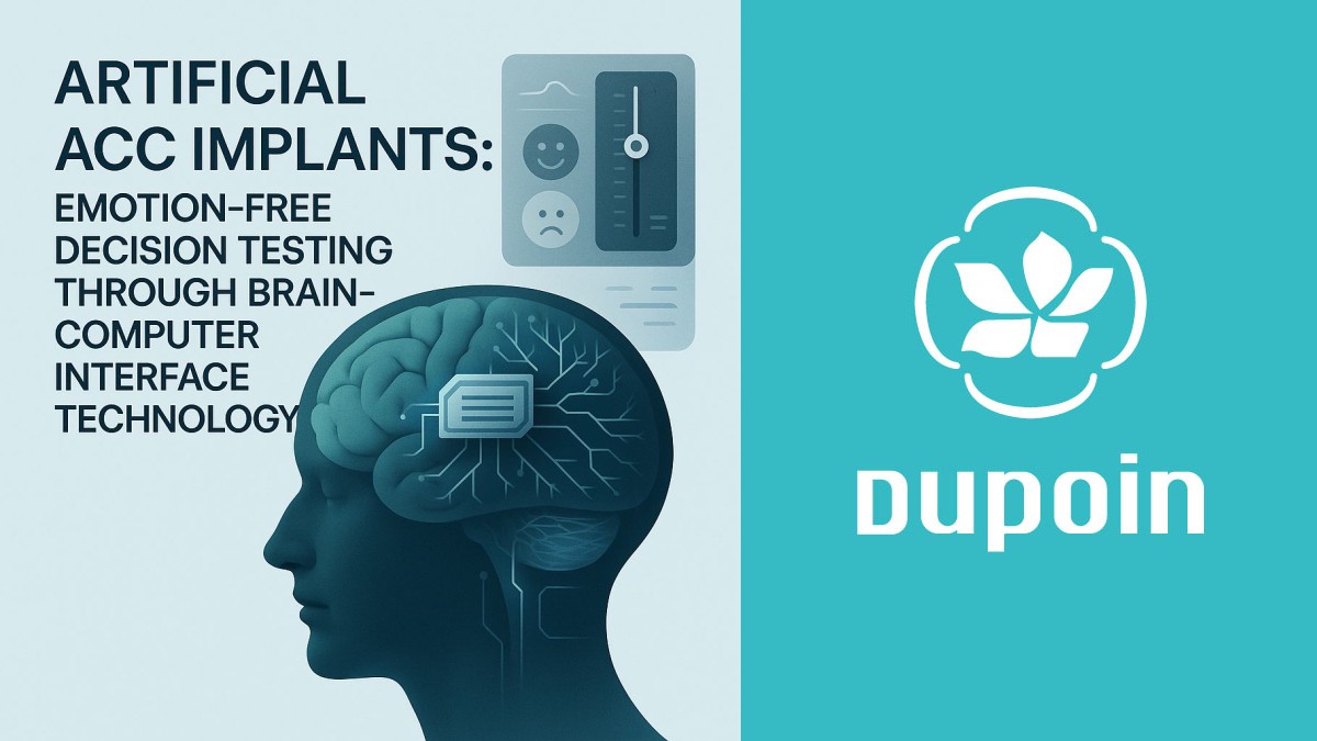 Neural implant suppressing emotional decision-making circuits