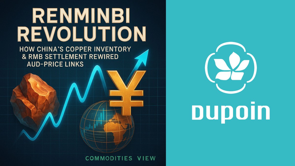 Copper inventory vs AUD correlation breakdown chart