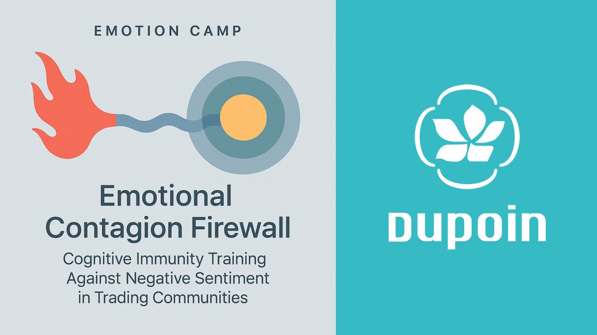 Trader building cognitive immunity against market panic