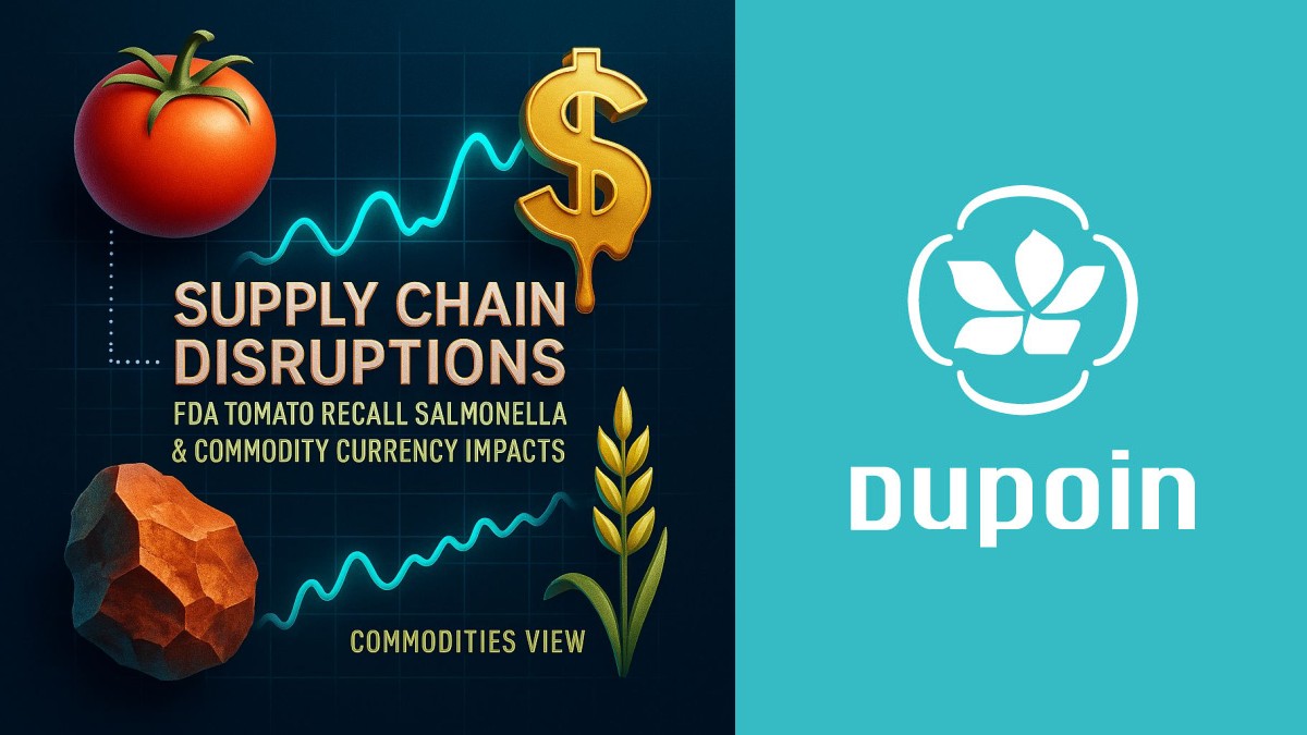 Tomato recall affects commodity currency trends