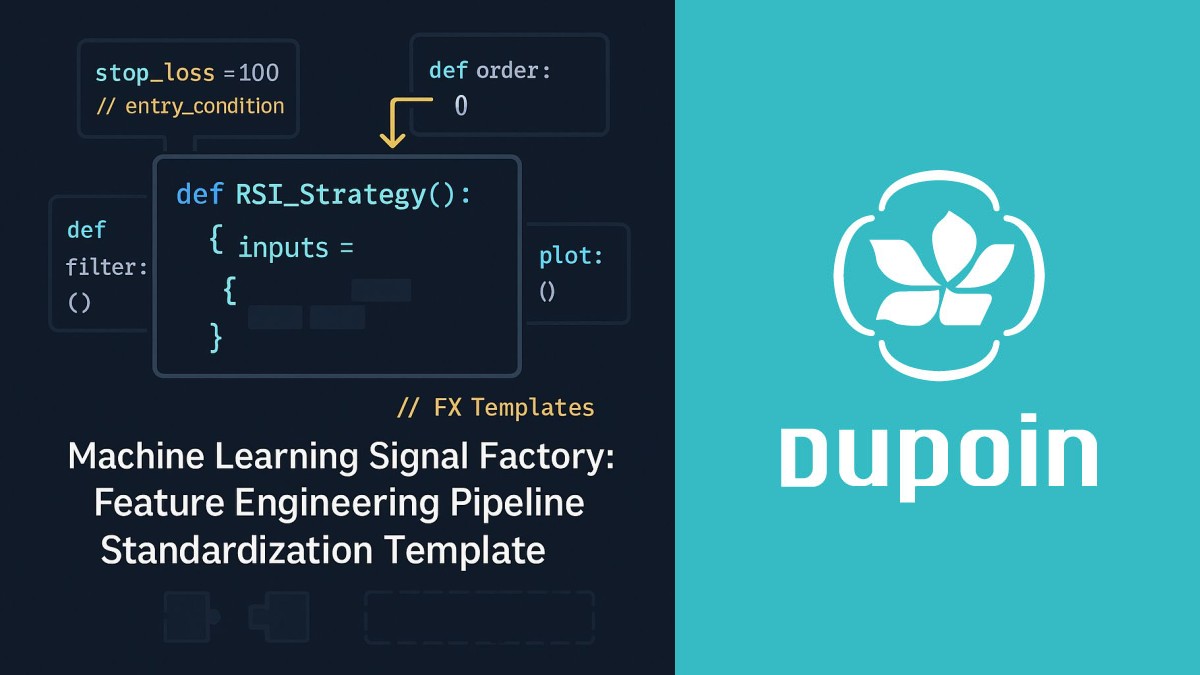 Standardized pipeline for quant feature engineering