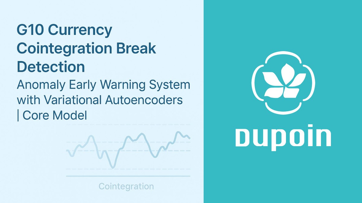 VAE anomaly detection for currency cointegration
