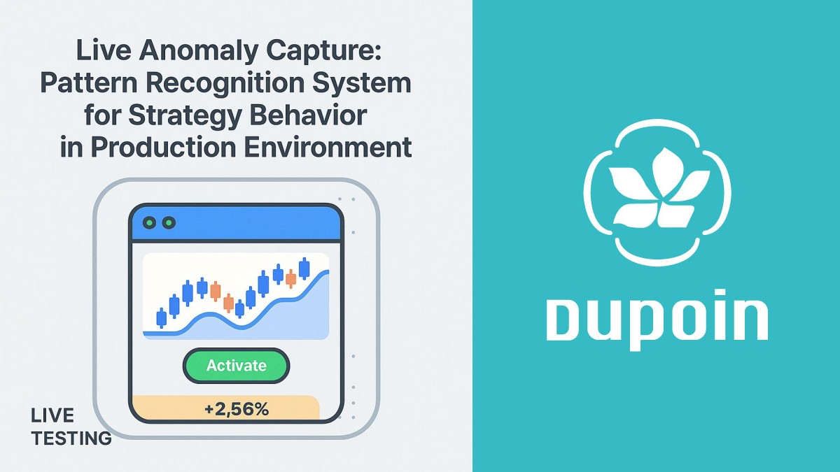 Algorithmic anomaly detection in live trading environments