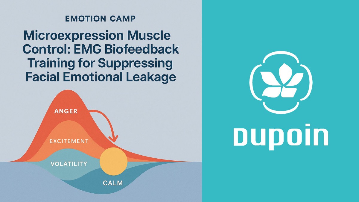 EMG training for suppressing facial microexpressions