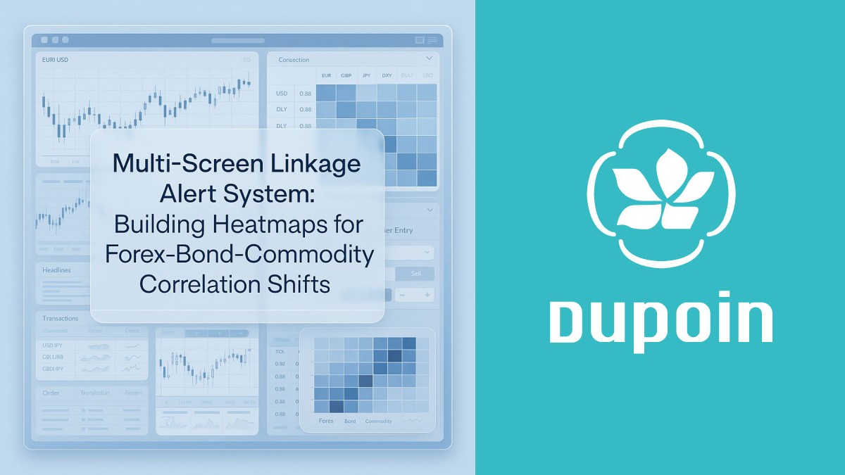 Forex-bond-commodity correlation heatmaps