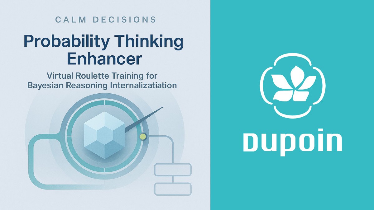 Use virtual roulette to think in probabilities
