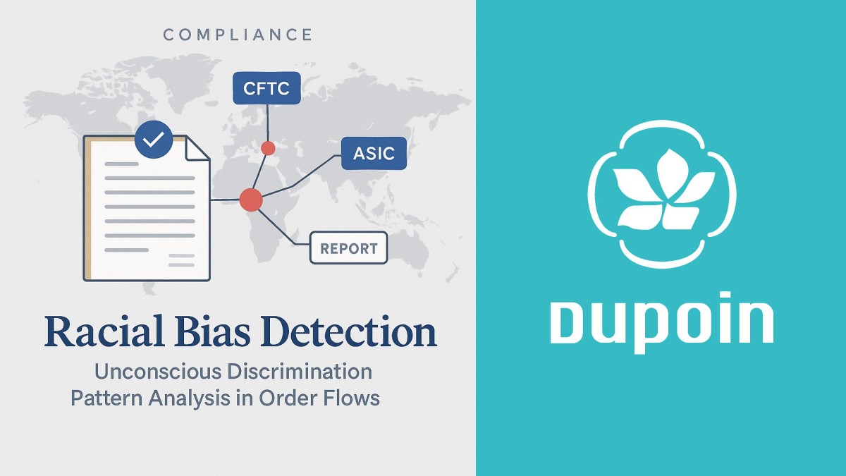 Detecting unconscious bias patterns in order flows