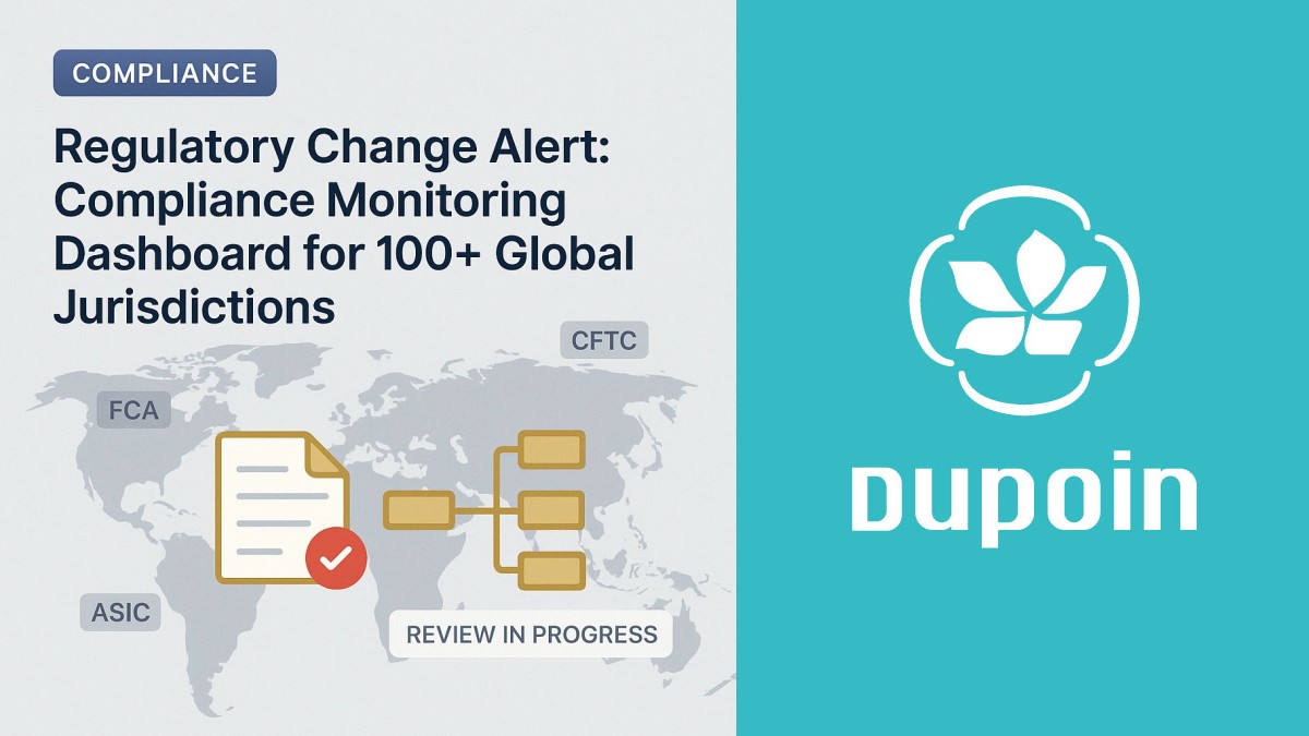 Global compliance monitoring across jurisdictions