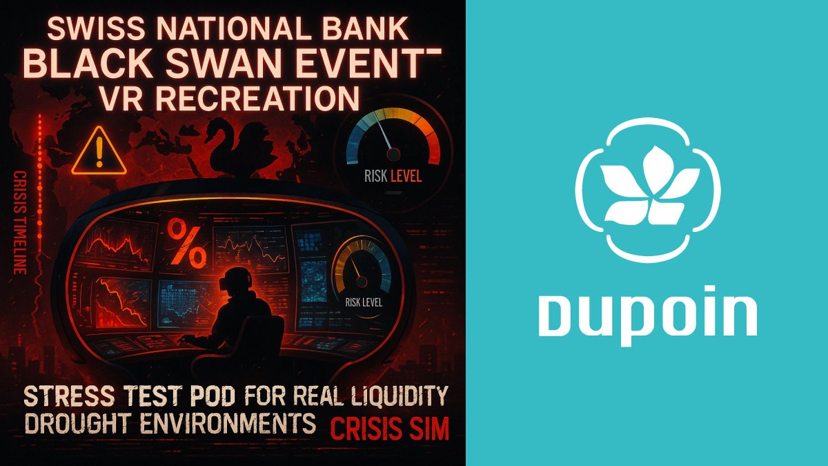 VR recreation of Swiss National Bank black swan event