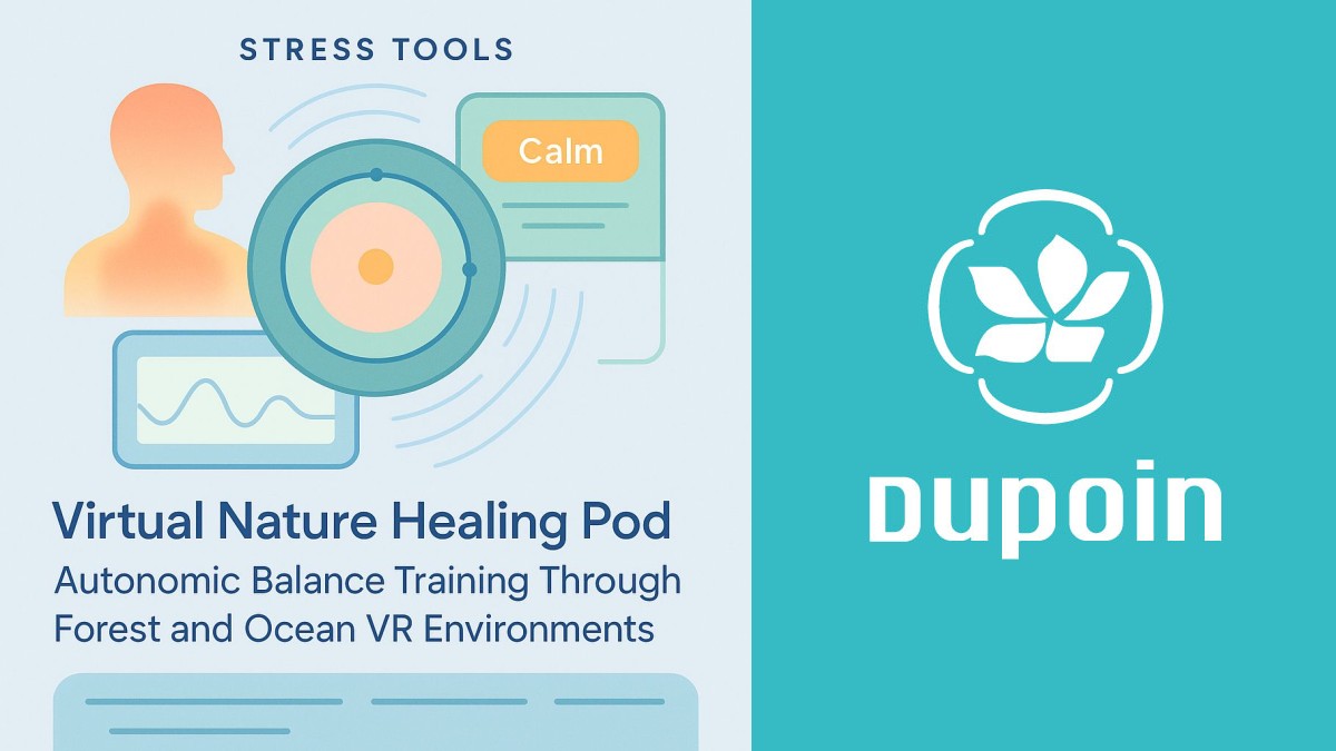 Relax trader brain with VR forest therapy