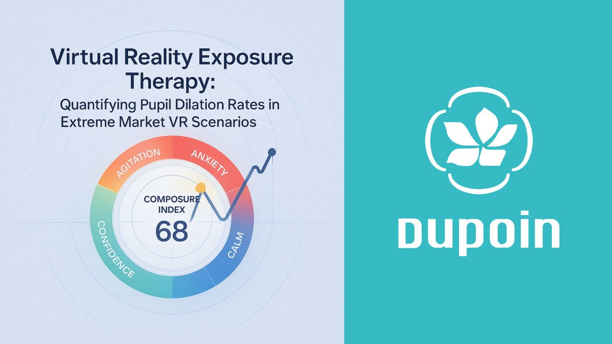 Trader in VR headset facing simulated market crash scenario