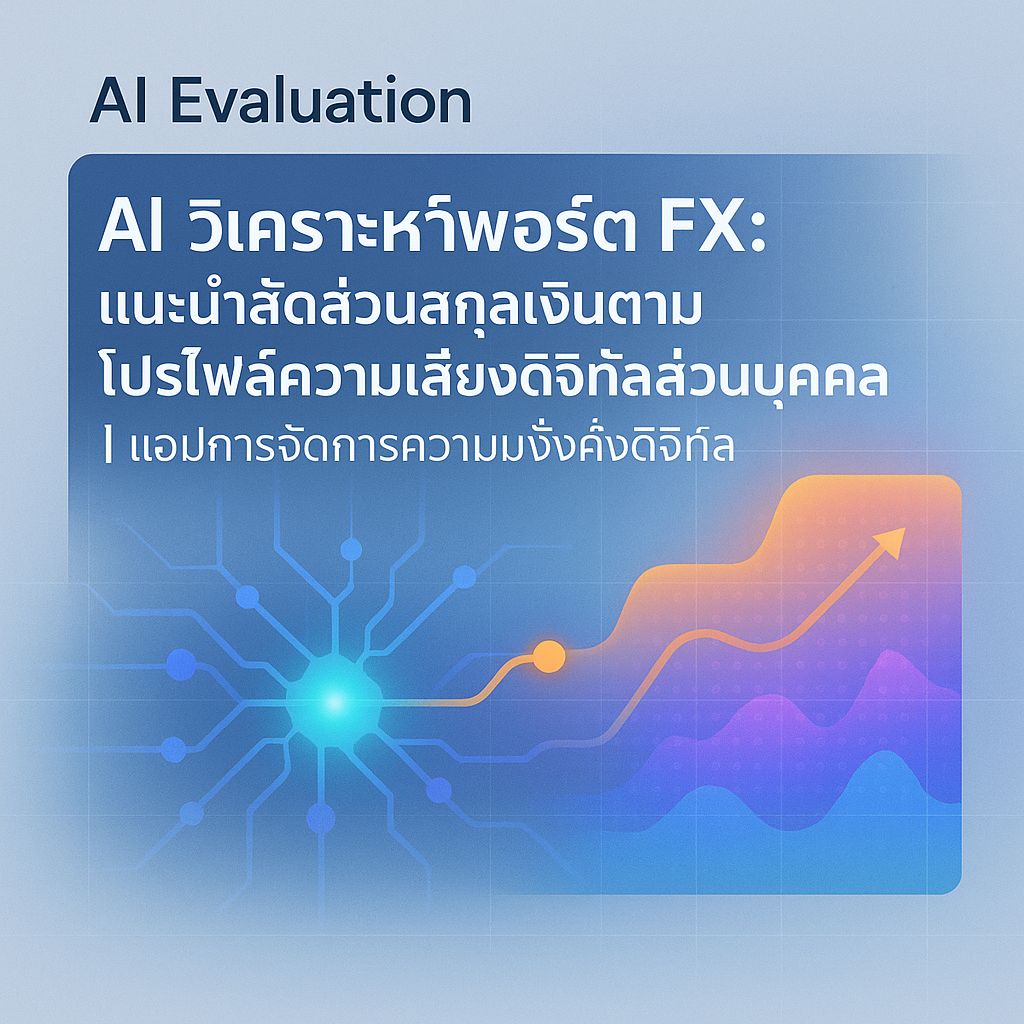 AI ตัวช่วยจัดพอร์ต FX แบบเป๊ะๆ ตามความเสี่ยงที่คุณเลือกได้