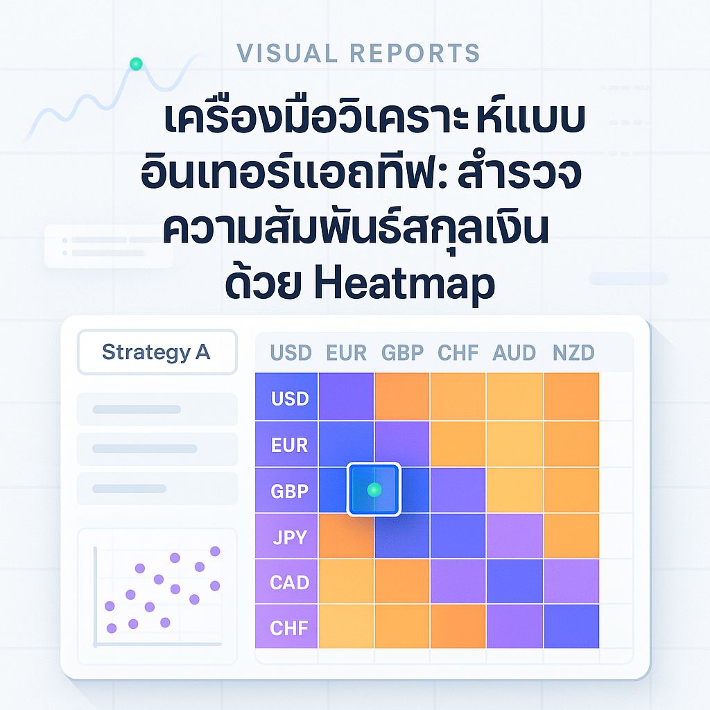 Heatmap อินเทอร์แอกทีฟ: เปิดโลกวิเคราะห์ความสัมพันธ์สกุลเงินแบบเห็นภาพ
