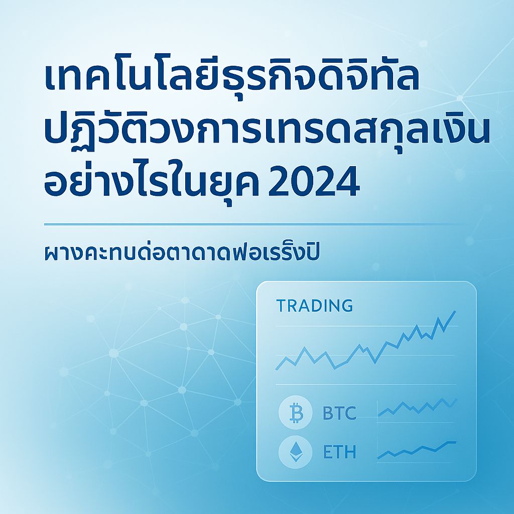 ดิจิทัลทรานส์ฟอร์เมชัน: เมื่อเทคโนโลยีธุรกิจดิจิทัลมาเปลี่ยนเกมการเทรดเงิน