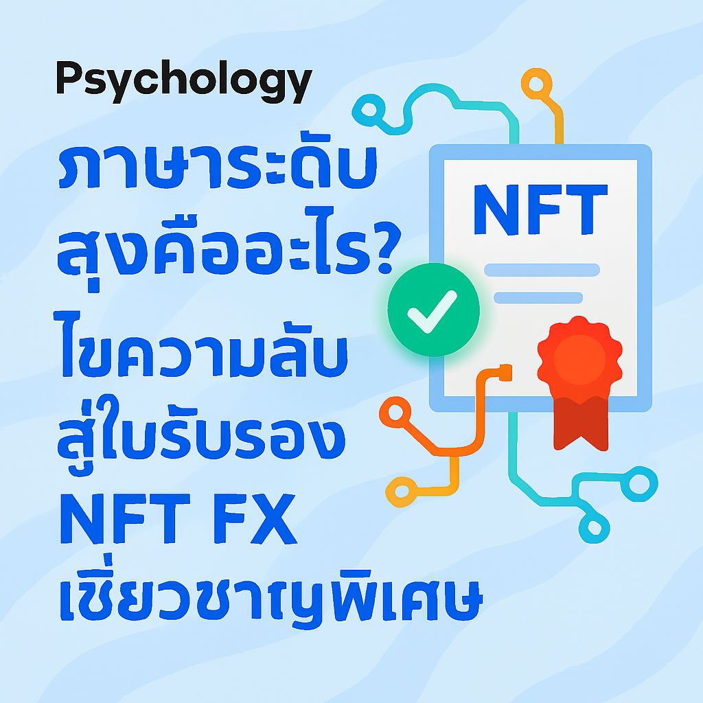 เทรดดิ้งระดับสูง: เส้นทางสู่ใบรับรอง NFT FX เชี่ยวชาญพิเศษ