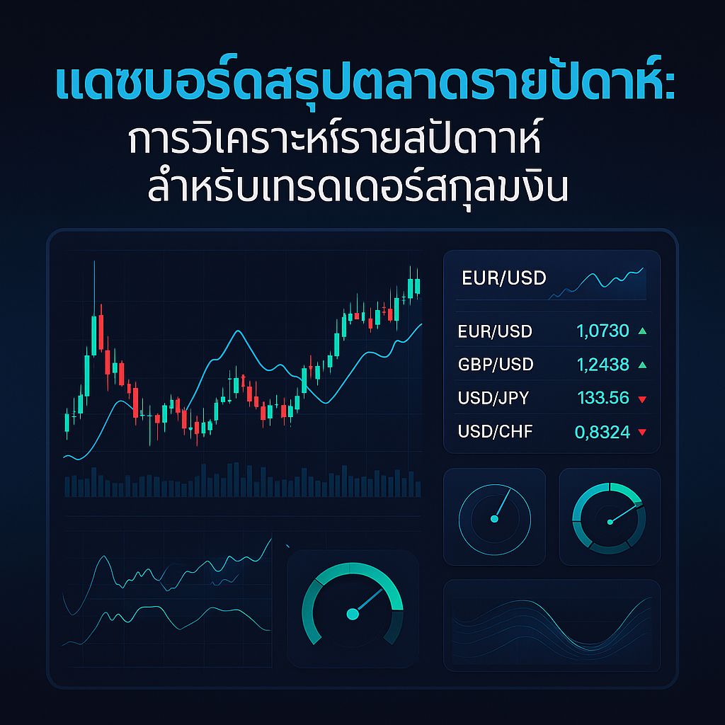 แดชบอร์ดวิเคราะห์ตลาด Forex รายสัปดาห์: กลยุทธ์ทองสำหรับเทรดเดอร์