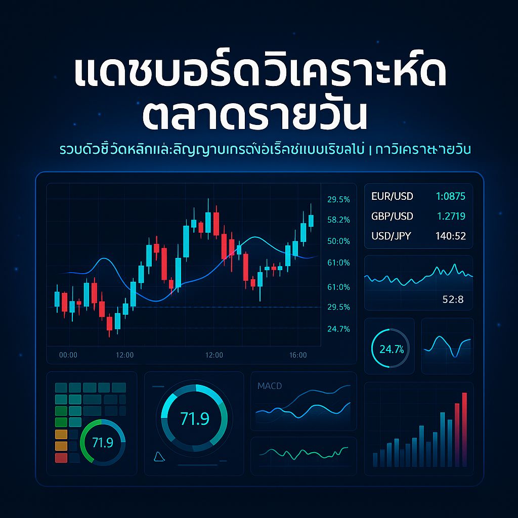 แดชบอร์ดวิเคราะห์ตลาดฟอเร็กซ์รายวัน: ตัวช่วยตัดสินใจสำหรับเทรดเดอร์