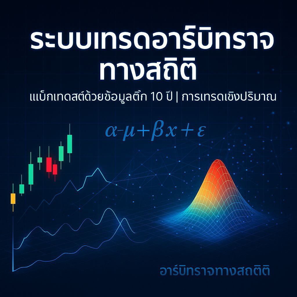 ระบบเทรดอาร์บิทราจทางสถิติ: วิธีทดสอบประสิทธิภาพด้วยข้อมูลติ๊ก 10 ปี