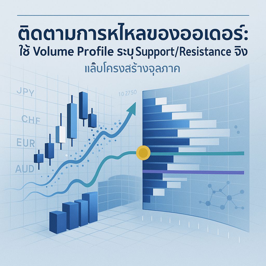 Volume Profile ตัวช่วยจับการไหลของออเดอร์ หา Support/Resistance แบบเป๊ะๆ