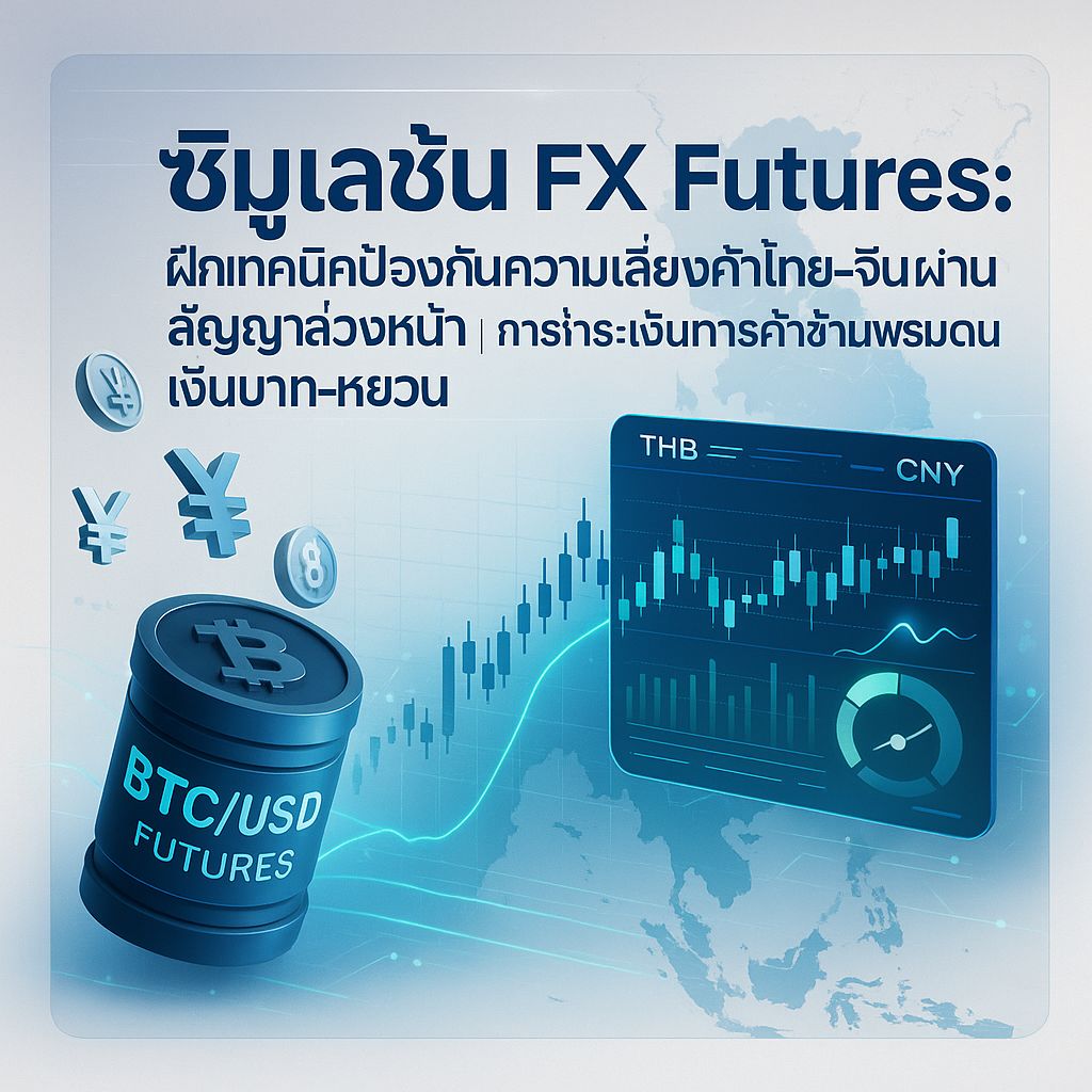 เทคนิคซิมูเลชั่น FX Futures ป้องกันความเสี่ยงเงินบาท-หยวนสำหรับธุรกิจค้าข้ามพรมแดน