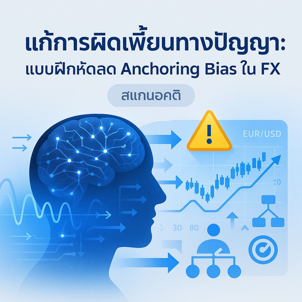 ล้างสมองผิดเพี้ยน! วิธีฝึกตัวเองให้หลุดจาก Anchoring Bias ในตลาด Forex