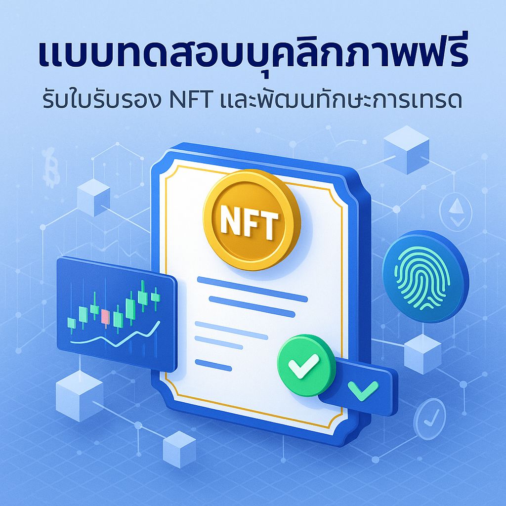 เปิดประสบการณ์ใหม่! ทำแบบทดสอบบุคลิกภาพฟรี รับใบรับรอง NFT สุดพิเศษ