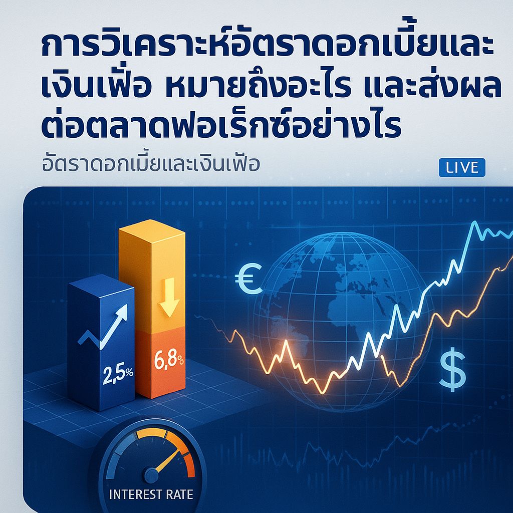 เจาะลึกการวิเคราะห์อัตราดอกเบี้ยและเงินเฟ้อ: ตัวชี้วัดสำคัญสำหรับเทรดเดอร์ฟอเร็กซ์
