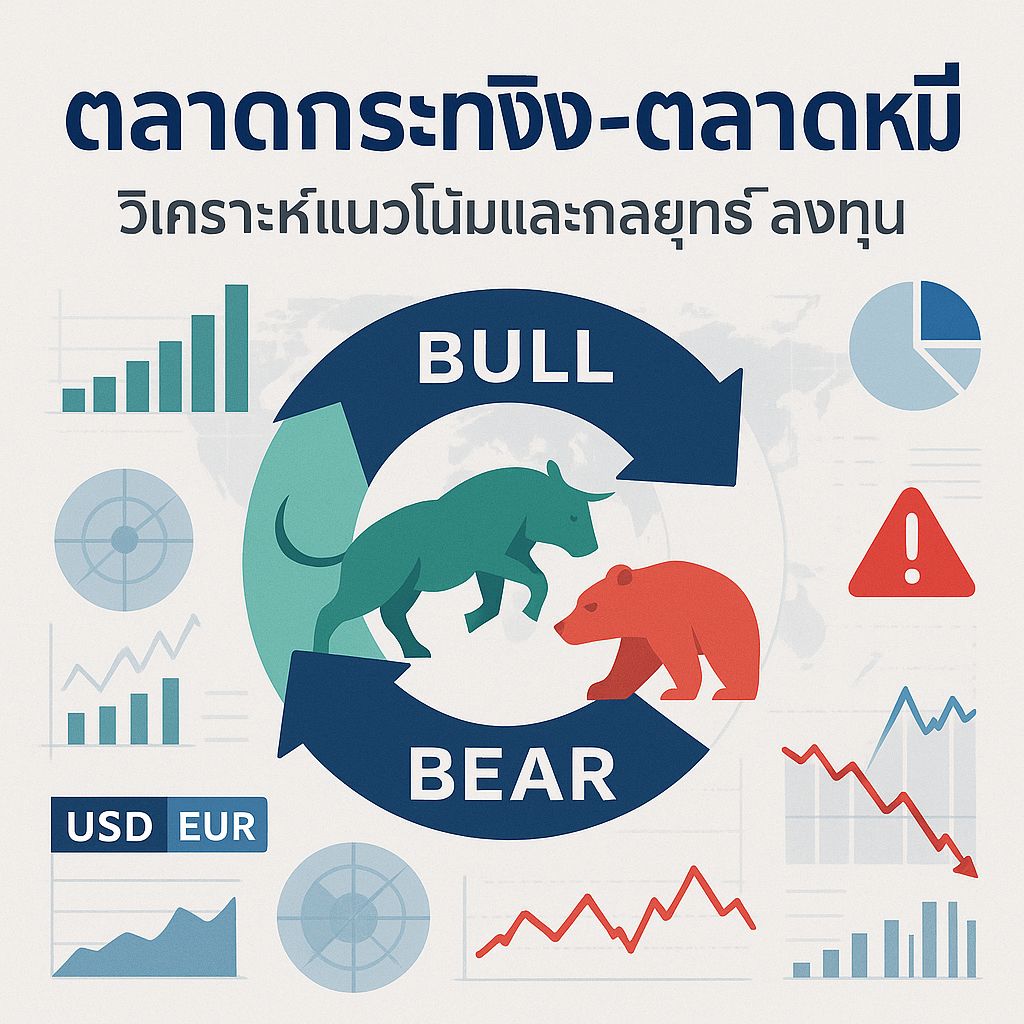 ตลาดกระทิง vs ตลาดหมี: รู้ทันสัญญาณและปรับกลยุทธ์ให้อยู่รอด