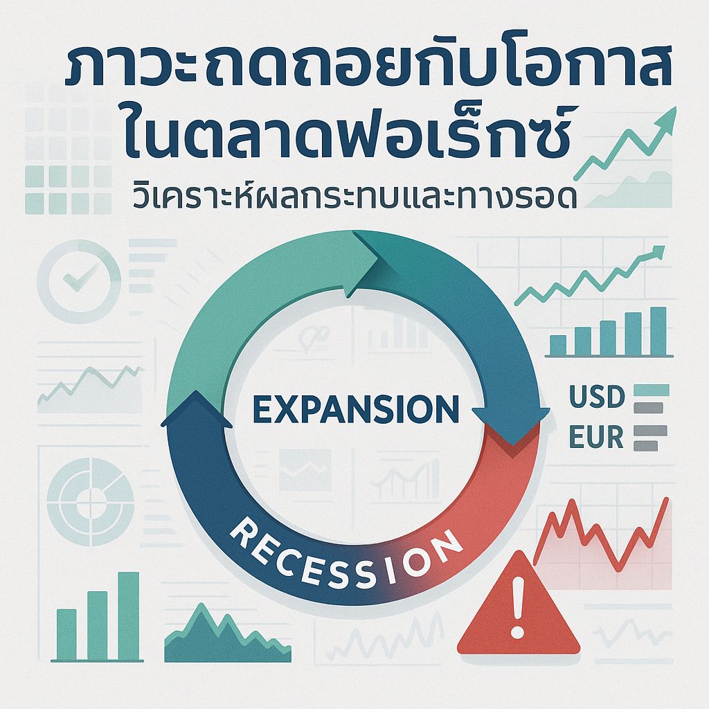 เมื่อเศรษฐกิจถดถอย แต่ตลาดฟอเร็กซ์ยังมีแสงสว่าง