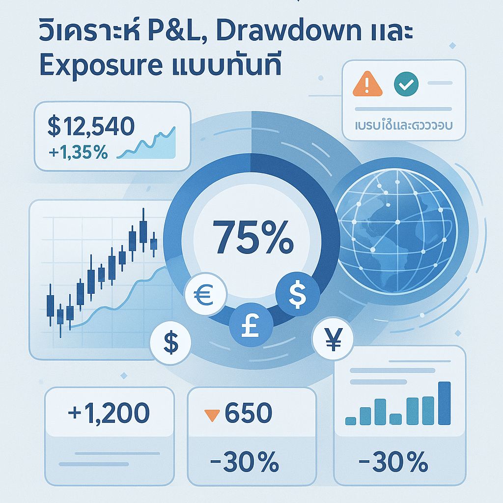 ติดตามผลการลงทุนแบบสดๆ ด้วยการวิเคราะห์ P&L, Drawdown และ Exposure
