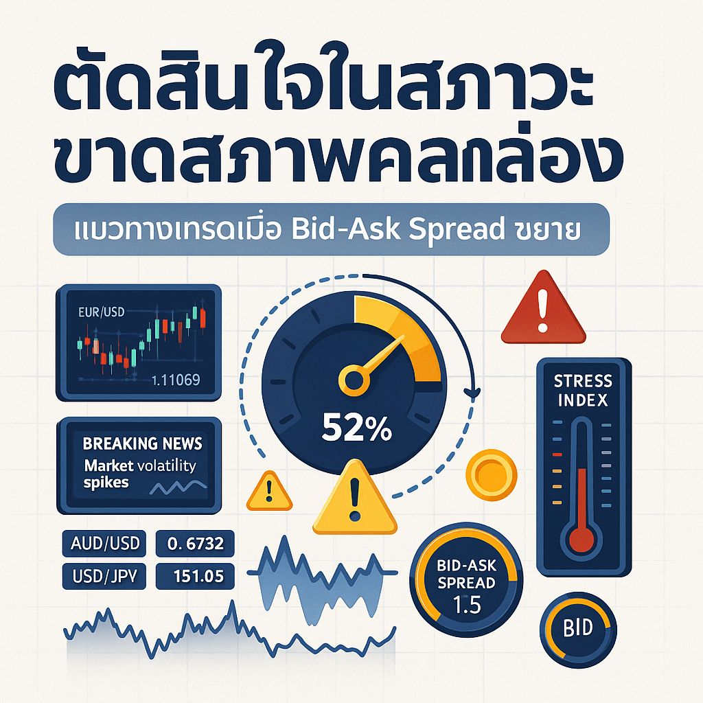 เทรดให้รอดในสภาวะขาดสภาพคล่อง: รับมือ Bid-Ask Spread อย่างมืออาชีพ