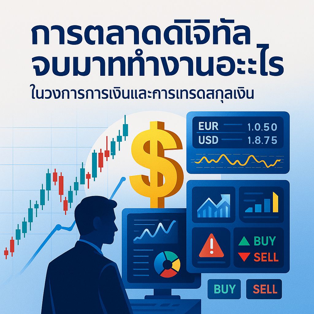เส้นทางอาชีพในวงการการเงินและการเทรดสกุลเงิน สำหรับนักการตลาดดิจิทัล