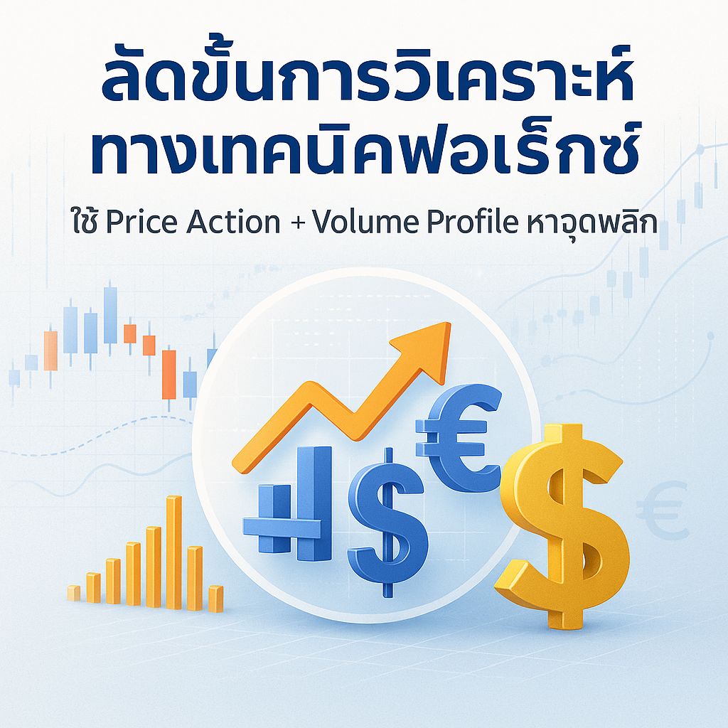 เทคนิคลัดขั้น! วิเคราะห์ฟอเร็กซ์ด้วย Price Action   Volume Profile อย่างมืออาชีพ