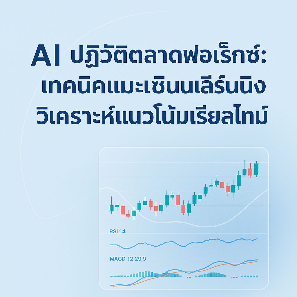 AI กำลังเปลี่ยนเกมการเทรดฟอเร็กซ์: เมื่อแมชชีนเลิร์นนิงเข้ามาวิเคราะห์ตลาดแบบเรียลไทม์