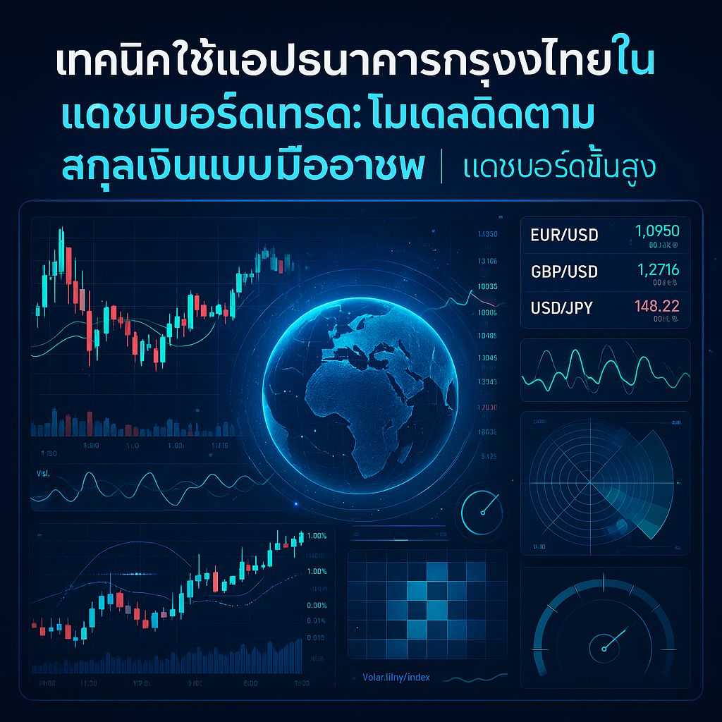 เทคนิคลับ! ใช้แอปกรุงไทยติดตามสกุลเงินในแดชบอร์ดเทรดแบบมืออาชีพ