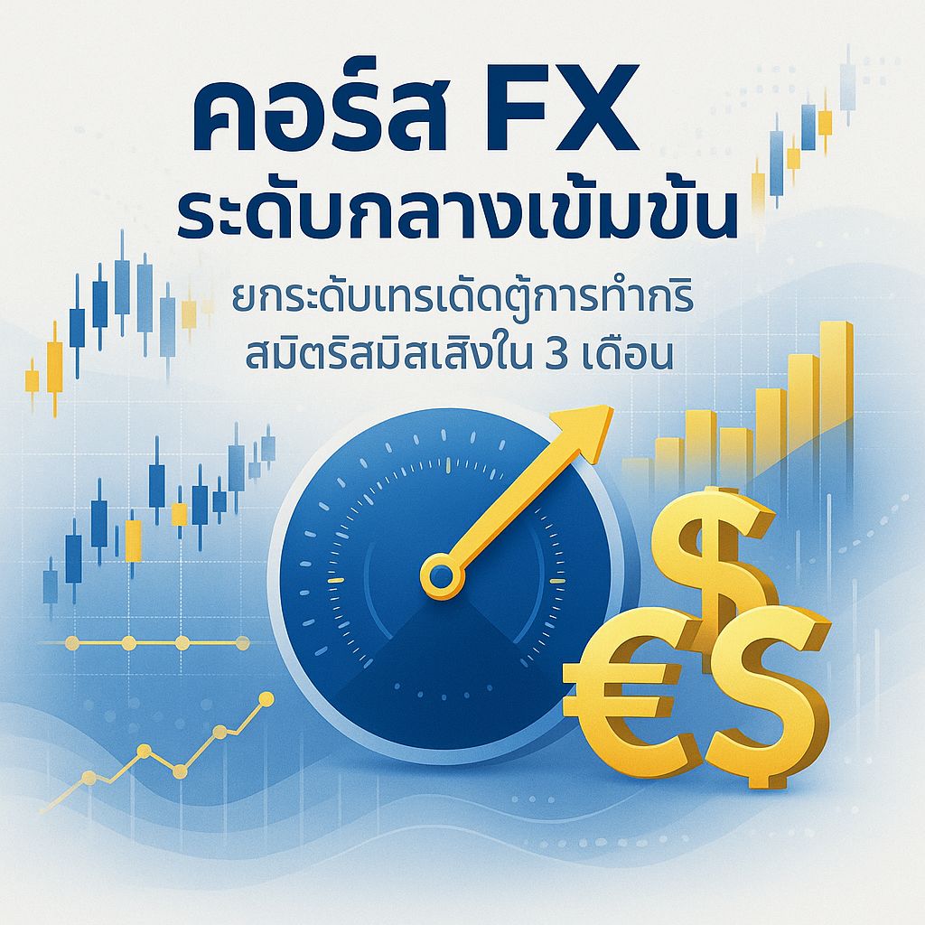 คอร์ส FX ระดับกลางเข้มข้น: ปั้นคุณเป็นเทรดเดอร์มืออาชีพใน 90 วัน