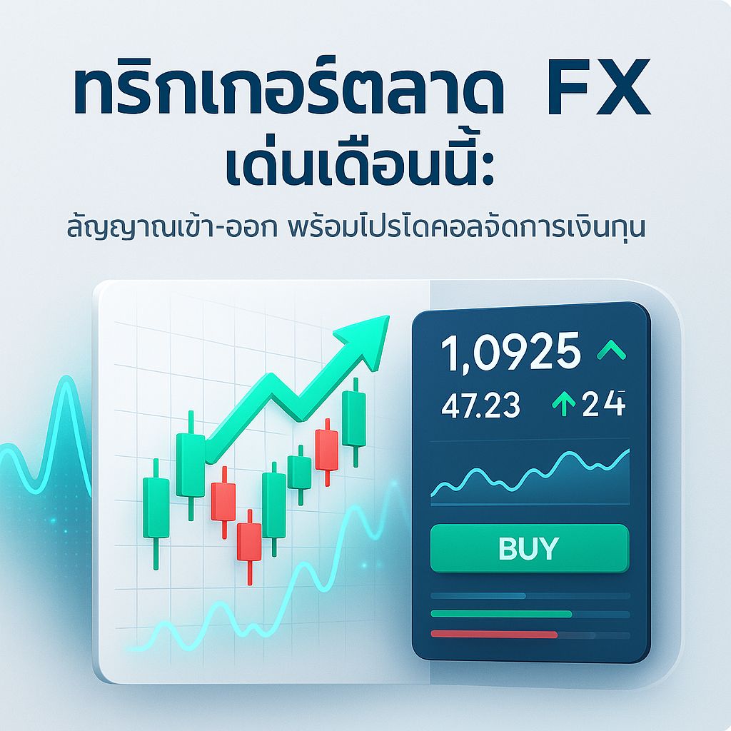 ทริกเกอร์เด่น FX เดือนนี้: จับสัญญาณให้เป็น   วางแผนเงินทุนแบบโปร