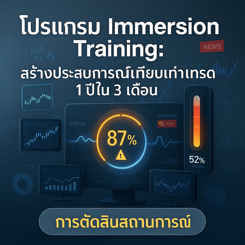 Immersion Training: ทางลัดสู่การเป็นเทรดเดอร์มืออาชีพใน 3 เดือน