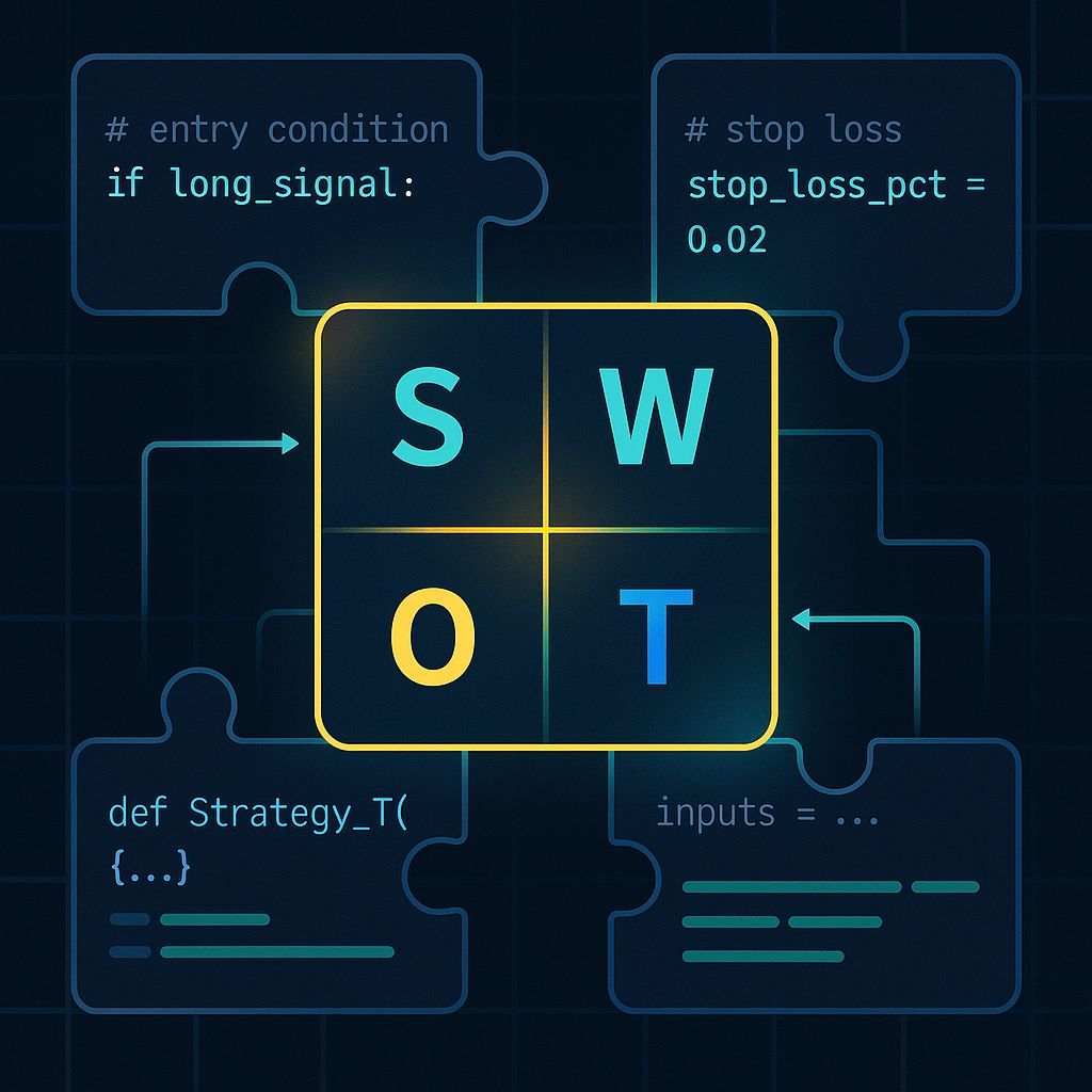 สร้างแผนภูมิ SWOT ฟอเร็กซ์แบบอัตโนมัติใน 5 นาทีด้วยโค้ดสำเร็จรูป