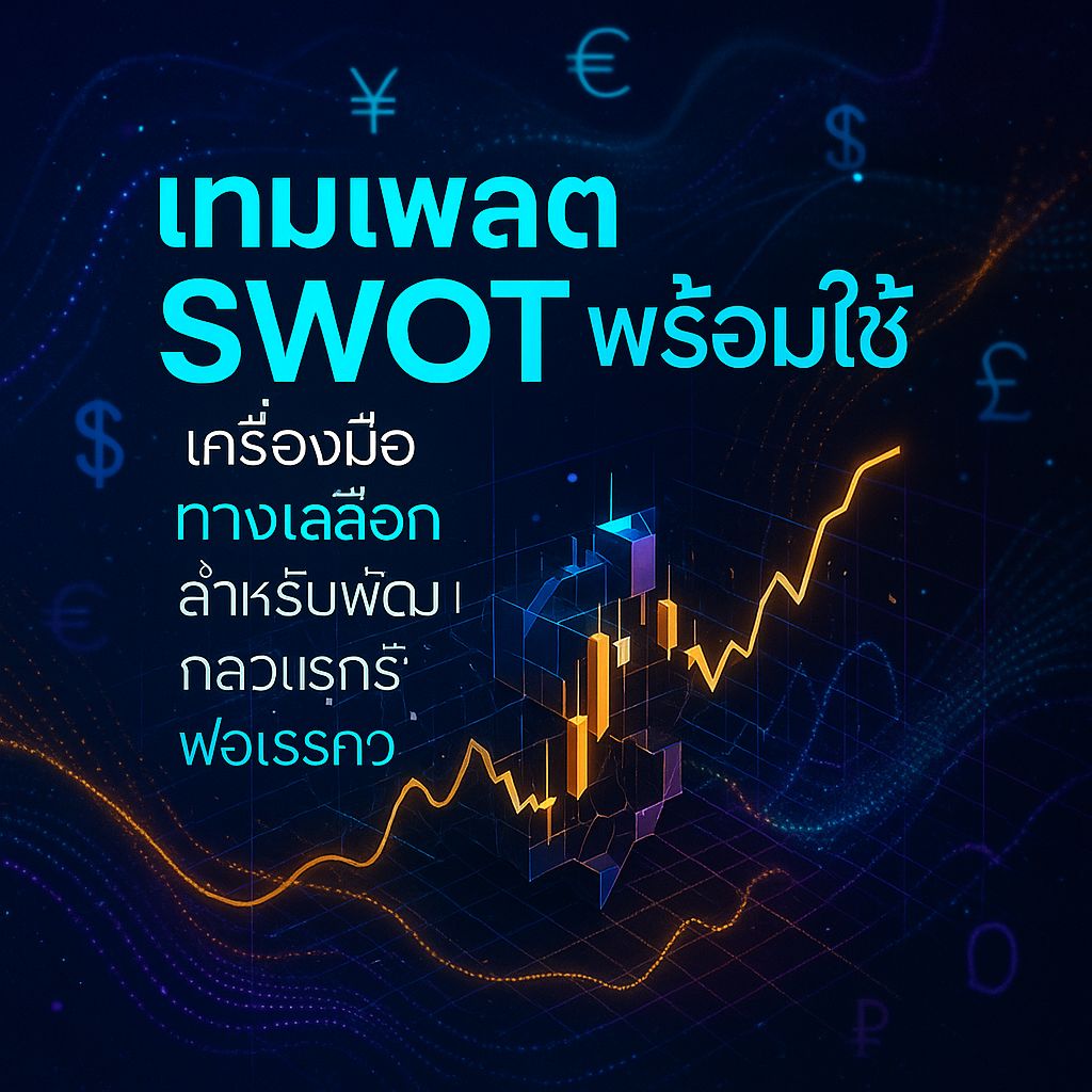 เทมเพลต SWOT ฟอเร็กซ์แบบจัดเต็ม โหลดไปใช้ได้เลย!