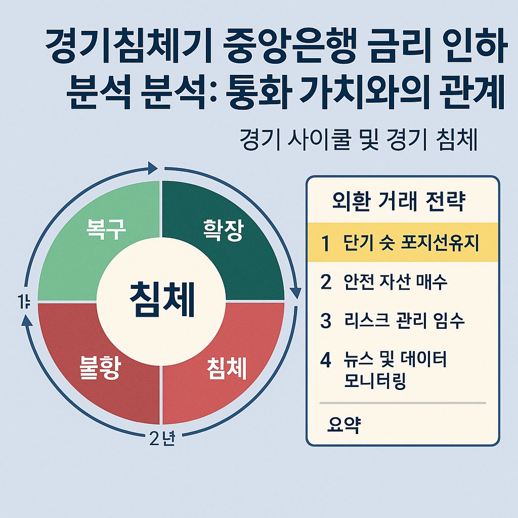 경기 침체기에 중앙은행이 금리를 내리면 통화 가치는 어떻게 될까?