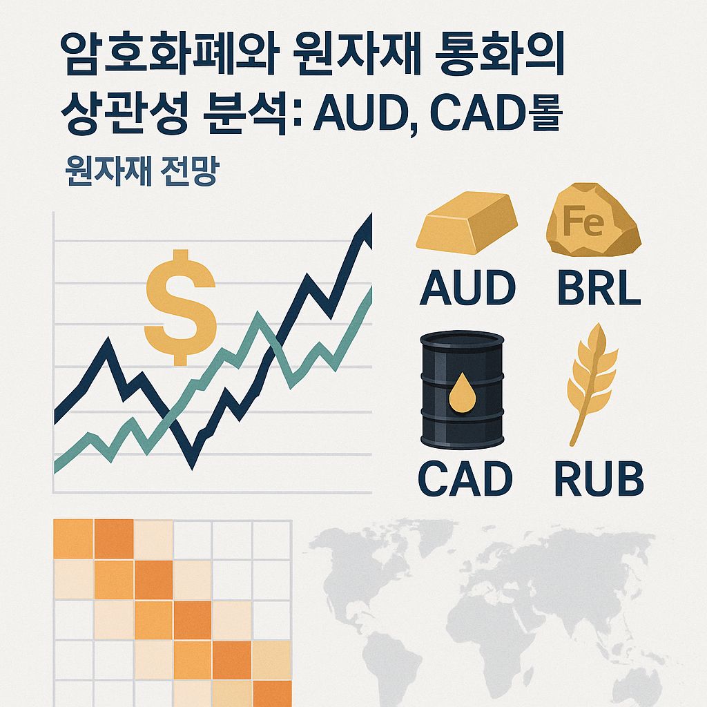 암호화폐 시장이 AUD, CAD 같은 원자재 통화와 움직임을 함께할까?