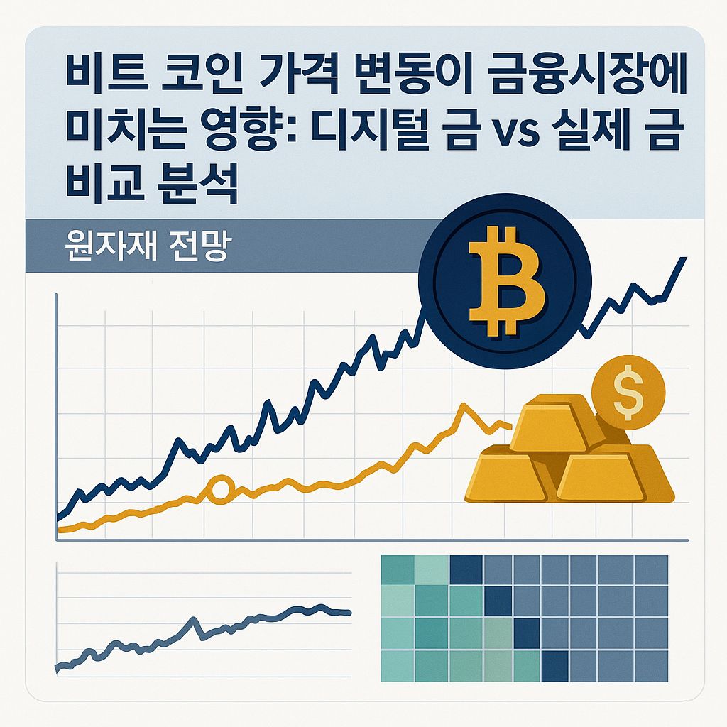 디지털 금 vs 실제 금: 비트코인 등락이 안전자산 선택에 끼치는 숨은 영향력