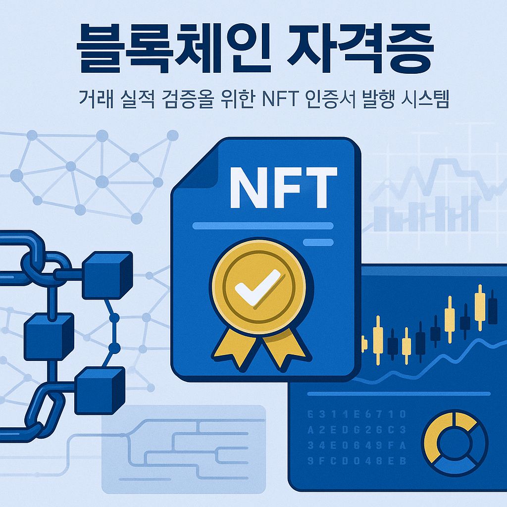 NFT로 거래 내역을 증명하는 블록체인 자격증 시스템