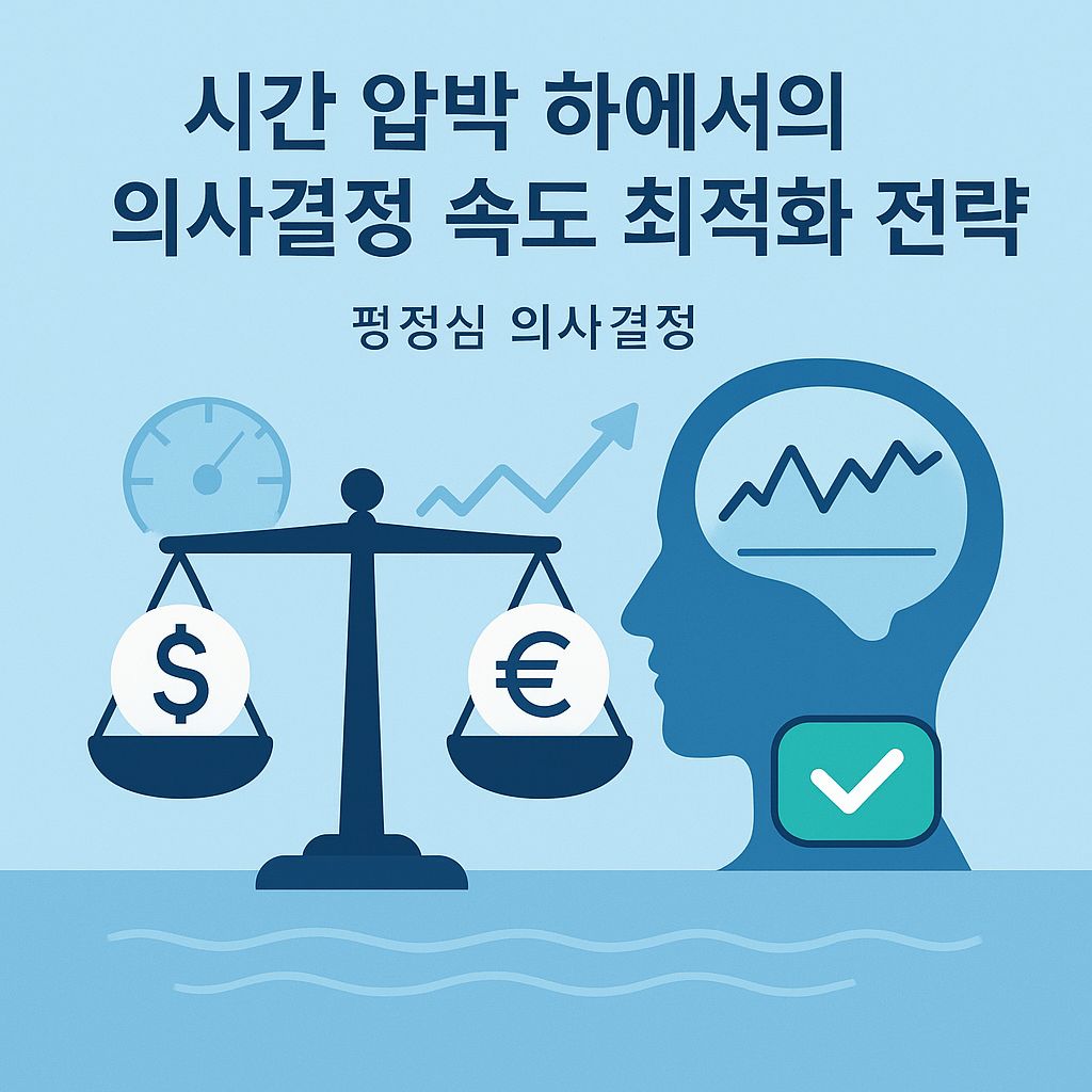 시간과의 싸움에서 이기는 법: 압박 속 의사결정 속도 유지 전략