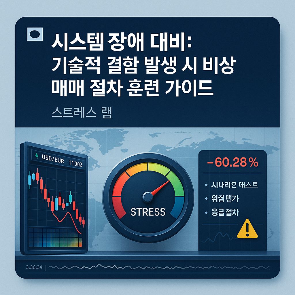 당신의 팀은 시스템 장애 시 '진짜' 비상 매매를 할 준비가 되었나요?